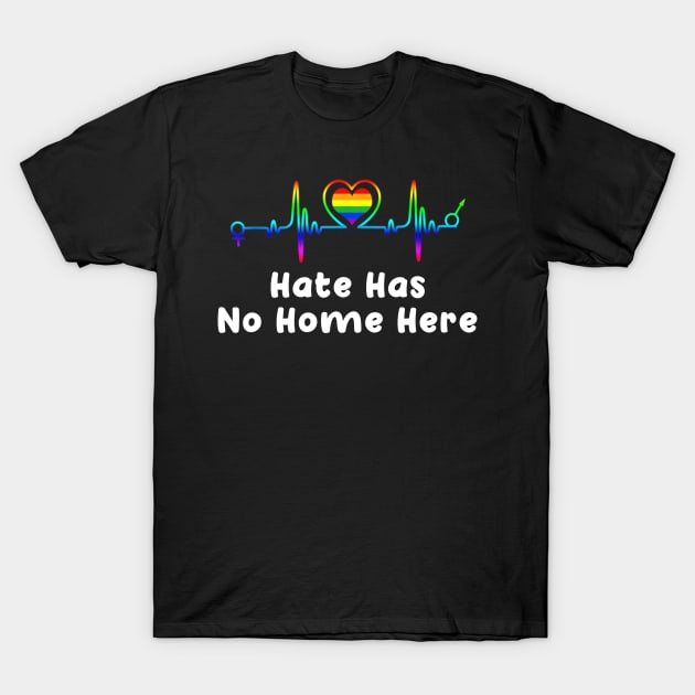 Hate Has No Home Here Cute USA Anti Hate T-Shirt by Synithia Vanetta Williams